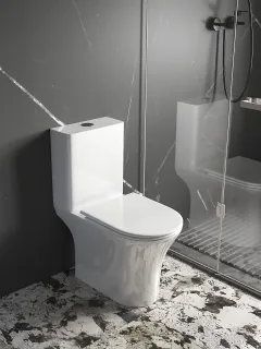 Унитаз напольный Ceruttispa BERNINA Tornado CT11133 безободковый со смывом торнадо